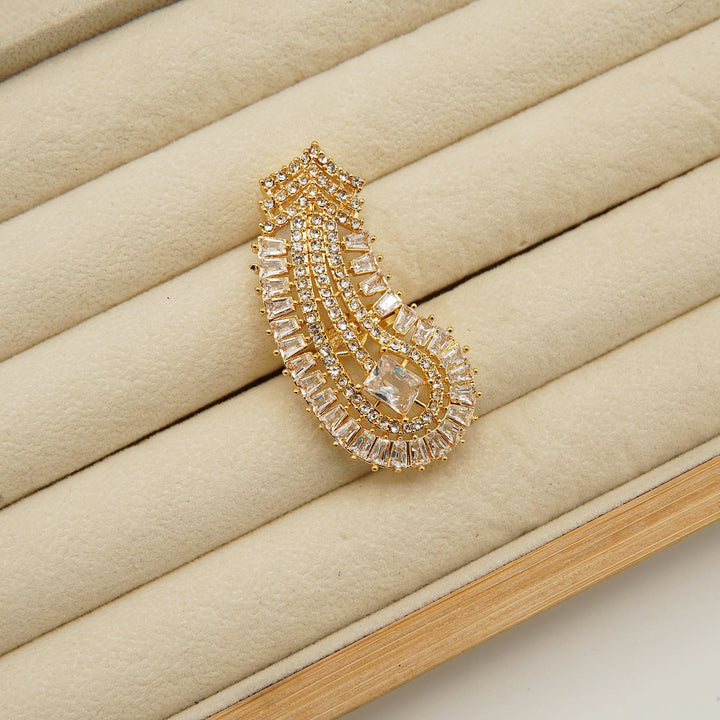 Zirconia Tappers Nail Look Ring - tlmjewels