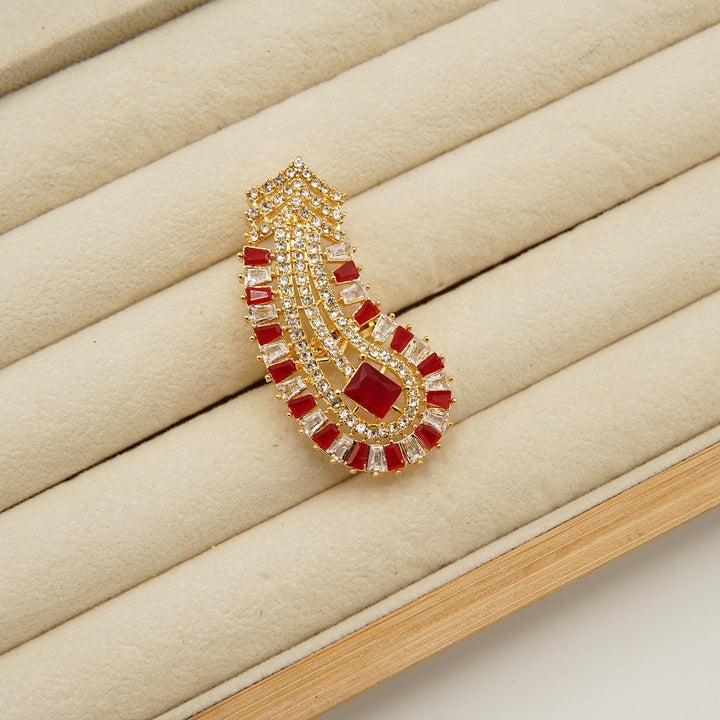 Zirconia Tappers Nail Look Ring - tlmjewels