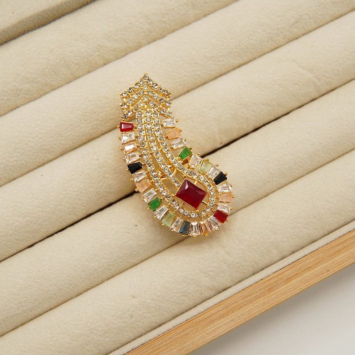 Zirconia Tappers Nail Look Ring - tlmjewels
