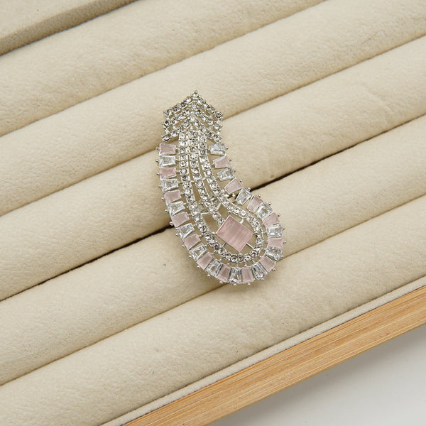 Zirconia Tappers Nail Look Ring - tlmjewels
