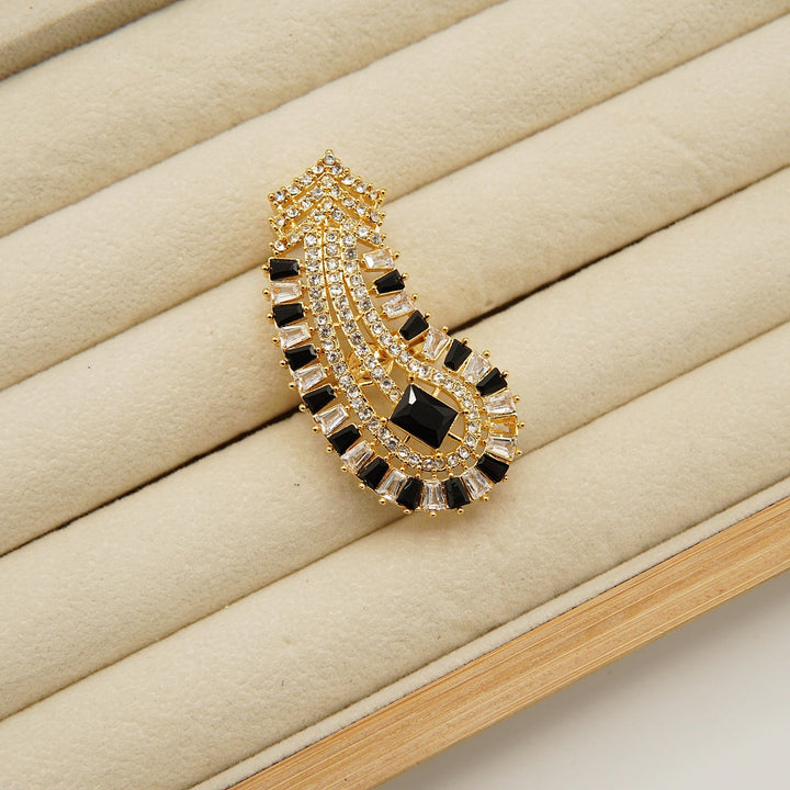 Zirconia Tappers Nail Look Ring - tlmjewels