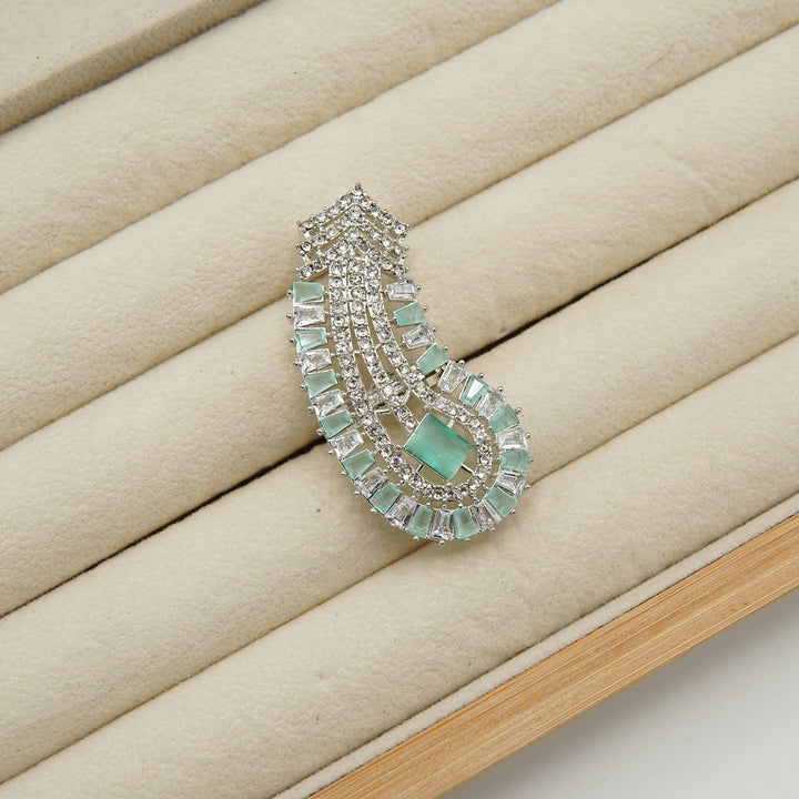 Zirconia Tappers Nail Look Ring - tlmjewels